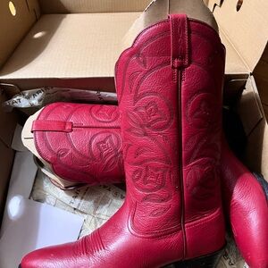 Ariat Red Heritage R Toe Leather Heeled Boots 9.5